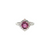 18kt White Gold 1.97ct Heated Purple Sapphire Gia Cert .51ctw Diamond Ring