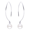 STERLING 9-10MM FWP DROP EARRI.