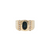 Estate 14kt Yellow Gold 2ct Sapphire .10ctw Diamond Mens Ring
