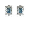 S/S SOUTHWEST BLUE STONE EARRINGS