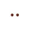 14kt Yellow Gold .44ctw Bezel Set Garnet Studs