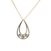 14kt Yellow Gold 1.01ctw Diamond Slider Pendant with Chain 18in