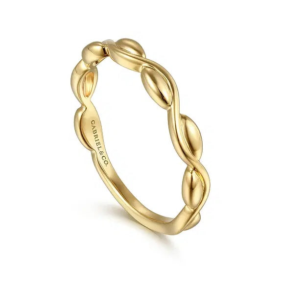 14K Yellow Gold Twisted Band S2248068