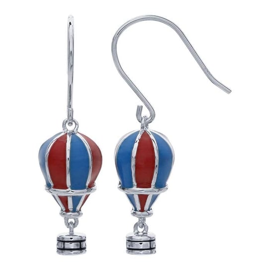 STERLING BLUE/RED ENAMEL HOT A