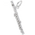 Sterling Silver Flute Charm.