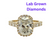 14kt Yellow Gold 3ct Elongated Cushion Lab 2.25ctw Lab sides F VS2