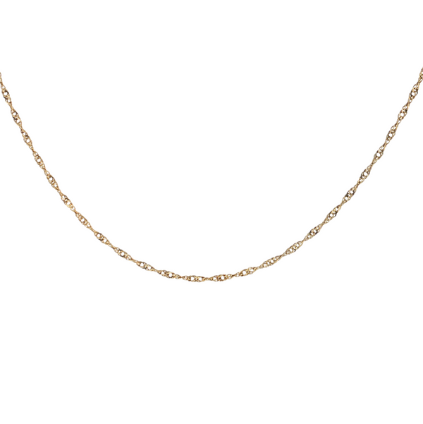 Estate 14kt Yellow Gold Singapore Chain 24in