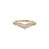 14kt Yellow Gold 2 Row Diamond .20ctw G-H SI1/Si2Band