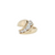 Estate 14kt Yellow Gold Moissanite Ring