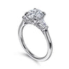 14K White Gold Miami 1.5CT Round Center Engagement Ring S1864572