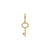 Bujukan 14K Yellow Gold Key Detachable Charm