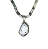 S/S QUARTZ NECKLACE