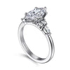 14K White Gold 1CT MQ Center Diamond Engagement Ring Avah S2249553