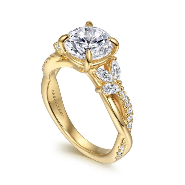 DEISHA 14K YG TWISTED .30CTW G
