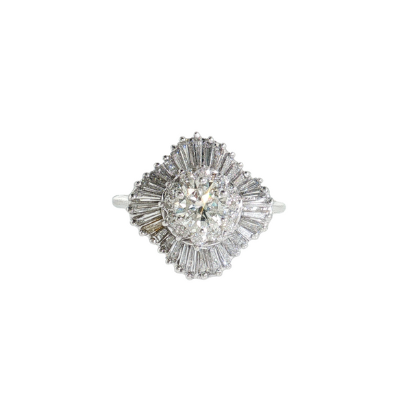 14KW BALLERINA 2.01CTW DIA RING