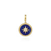 Bujukan 14K Yellow Gold & Lapis Medallion