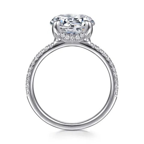 "Lorenzo" 14K White Gold Engagement Ring