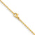 Stainless Yellow IP Plated 1.5MM Ball Chain Necklace 24"