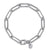 Sterling Silver Bujukan Textured Paperclip Bracelet.
