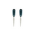 Estate 18kt White Gold Blue Topaz Diamond Earrings