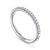 14K White Gold .21CTW Diamond Prong Set Band.