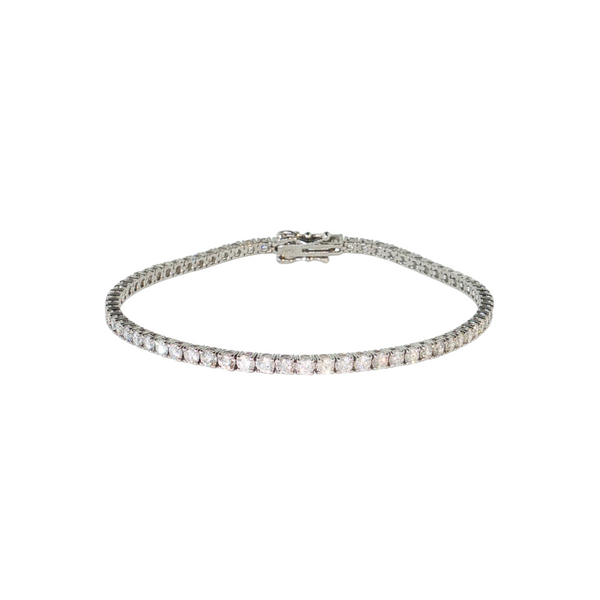 14kt White Gold 3ctw Diamond Tennis Bracelet 7in