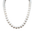Estate Sterling Sliver White Fresh Water Pearl Necklace 7.7mm-8mm