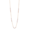18K Gold Pearl Chain Necklace 18"