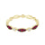 18K Yellow Gold Ruby & Diamond Band