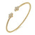 14K Yellow Gold Quatrefoil Diamond Open Bujukan Bracelet
