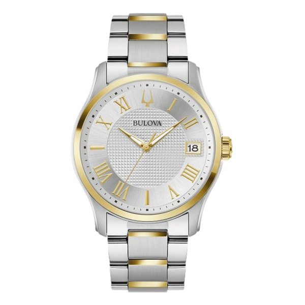 Bulova Wilton Classic Two Tone Watch with Date 98B391