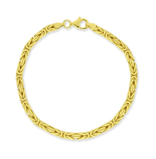 Stellari18K Yellow Gold Plated Byzantine Bracelet