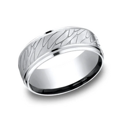 Cobalt Chrome Pebble 9MM Men's Ring - Size 10
