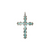 S/S TURQ CROSS PENDANT
