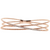 14kt Rose Gold .46ctw Diamond 3 Flex Bangle.