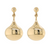 Yellow Gold Drip Drop Earrings