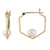 14K Yellow Gold 5.5-6MM Freshwater Cultured Pearl Geometric Earrings