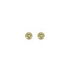14kt Yellow Gold .36ctw Bezel Set Peridot Studs