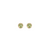 14K YG .36CTW BEZEL SET PERIDOT STUDS