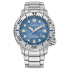 Citizen Eco Drive Promaster Dive Stainless Watch with Light Blue Dial BN0165-55L