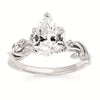 14kt White Gold .16ctw G-H SI1/SI2 Pear Semi Mounting