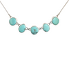 Sterling Sliver Turquoise Toggle Necklace.