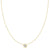 18K Yellow Gold Bezel Set Diamond Necklace