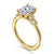 MEERA 14K YG .16CTW G-H VS2+ .