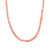 Pink Opal Bead Necklace with Sterling Silver Clasp