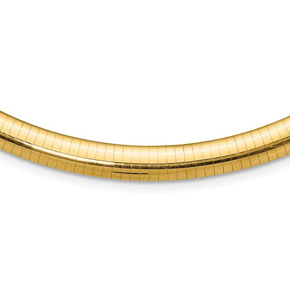 Estate 14kt Yellow Gold 7.7mm Omega Necklace