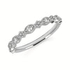 14K WG .13CTW I I1 MILGRAIN DI