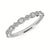 14K WG .13CTW I I1 MILGRAIN DI