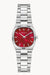 Super Seville Mini 25mm Stainless Red Mother of Pearl Dial