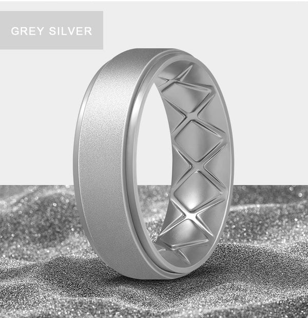 METALLIC SILVER SILICONE SIZE